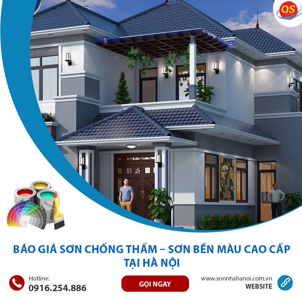 Báo Giá Sơn Chống Thấm – Sơn Bền Màu Cao Cấp Từ 40K/m2 Tại Hà Nội
