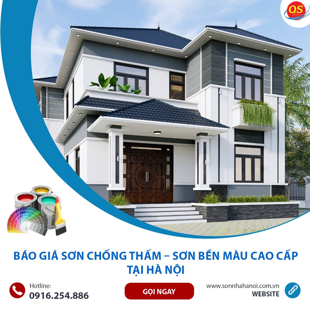 Báo Giá Sơn Chống Thấm – Sơn Bền Màu Cao Cấp Từ 40K/m2 Tại Hà Nội
