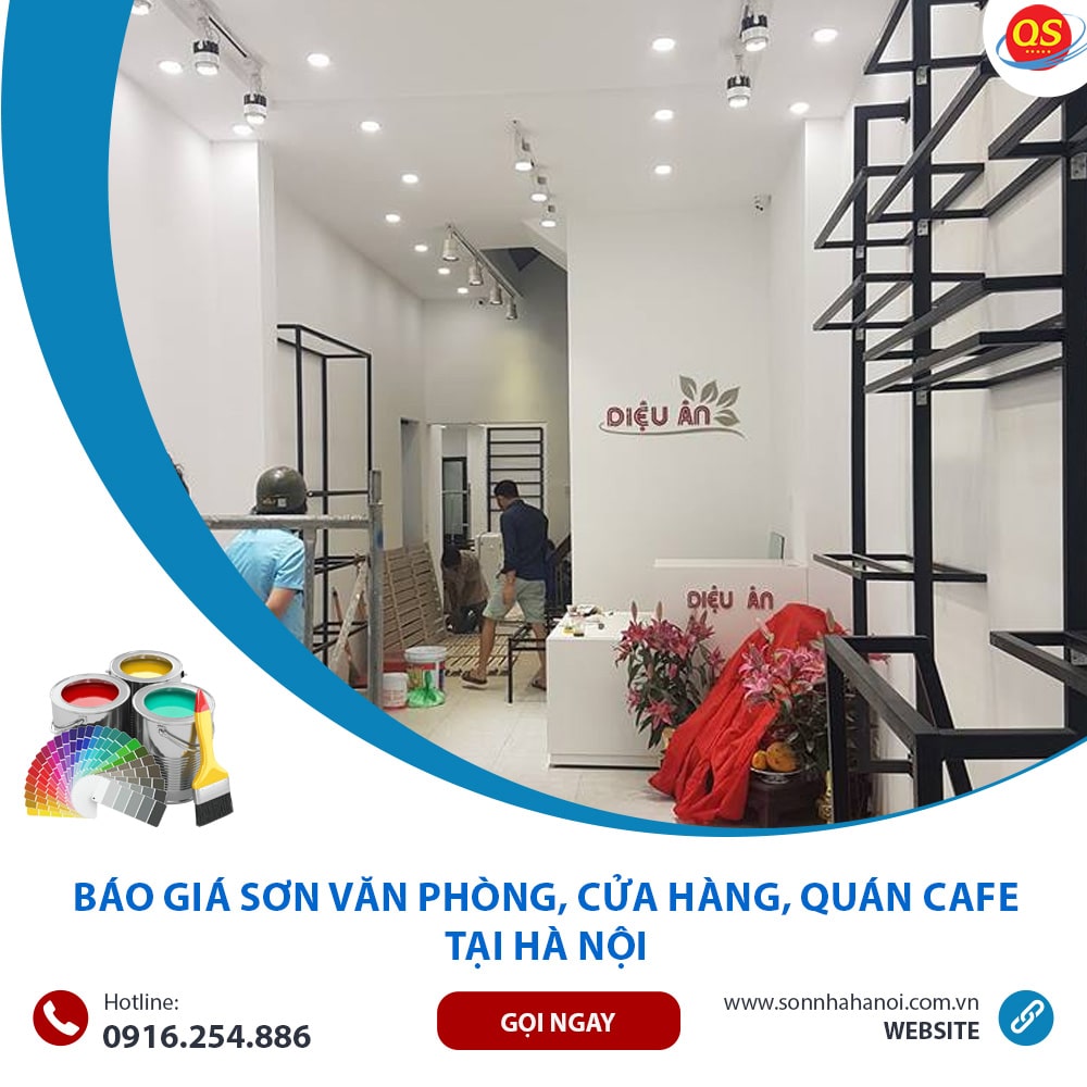 Báo Giá Sơn Văn Phòng, Cửa Hàng, Quán Cafe Từ 35K/m2 Tại Hà Nội