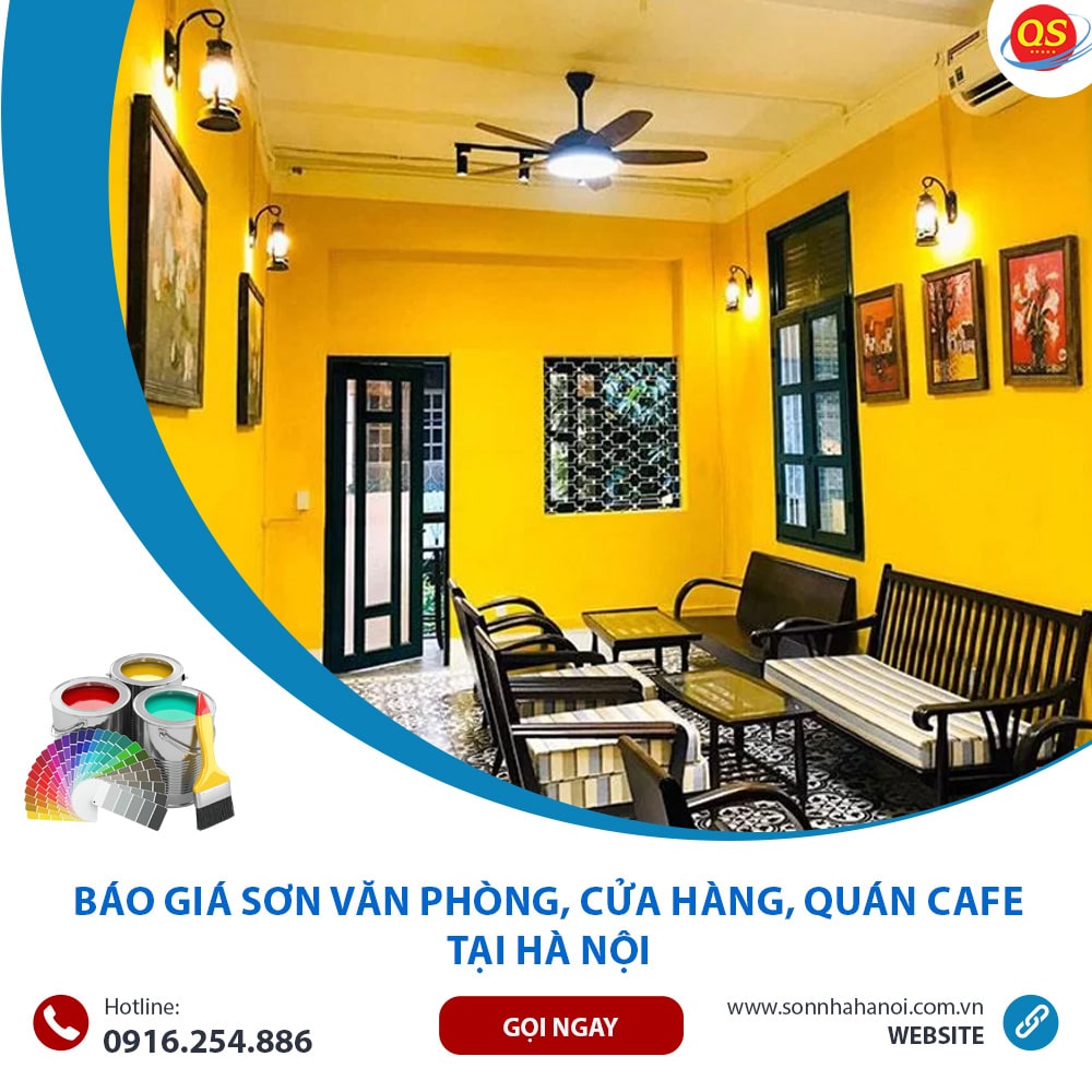 Báo Giá Sơn Văn Phòng, Cửa Hàng, Quán Cafe Từ 35K/m2 Tại Hà Nội