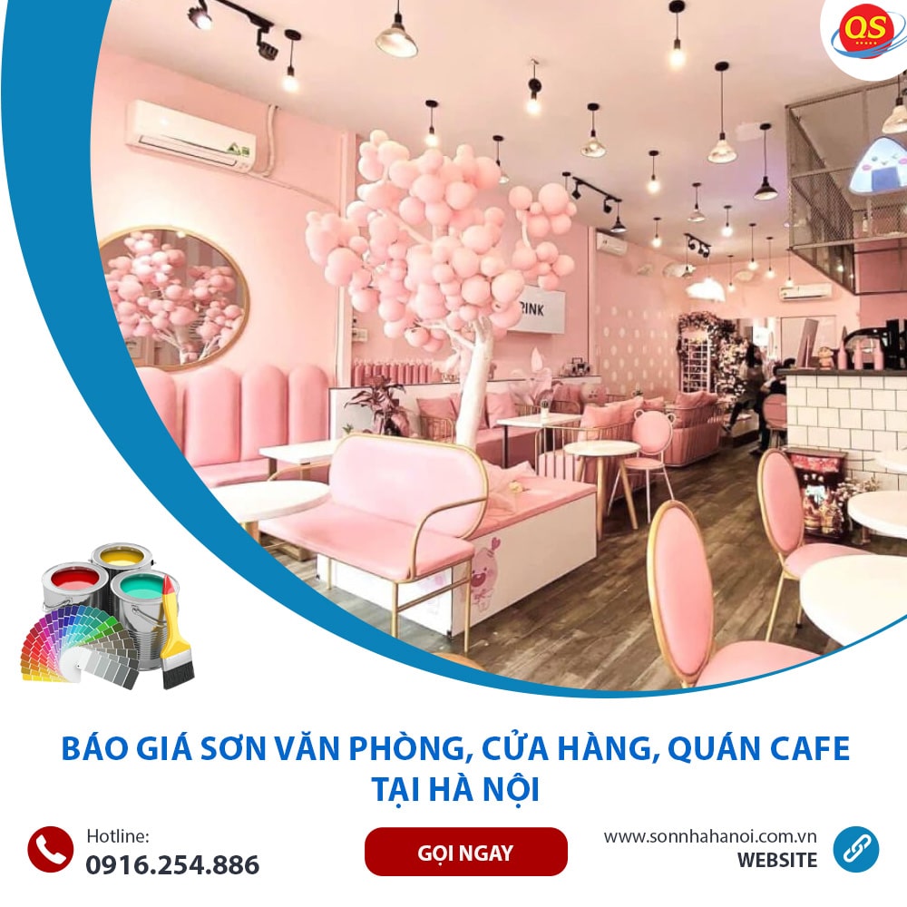 Báo Giá Sơn Văn Phòng, Cửa Hàng, Quán Cafe Từ 35K/m2 Tại Hà Nội