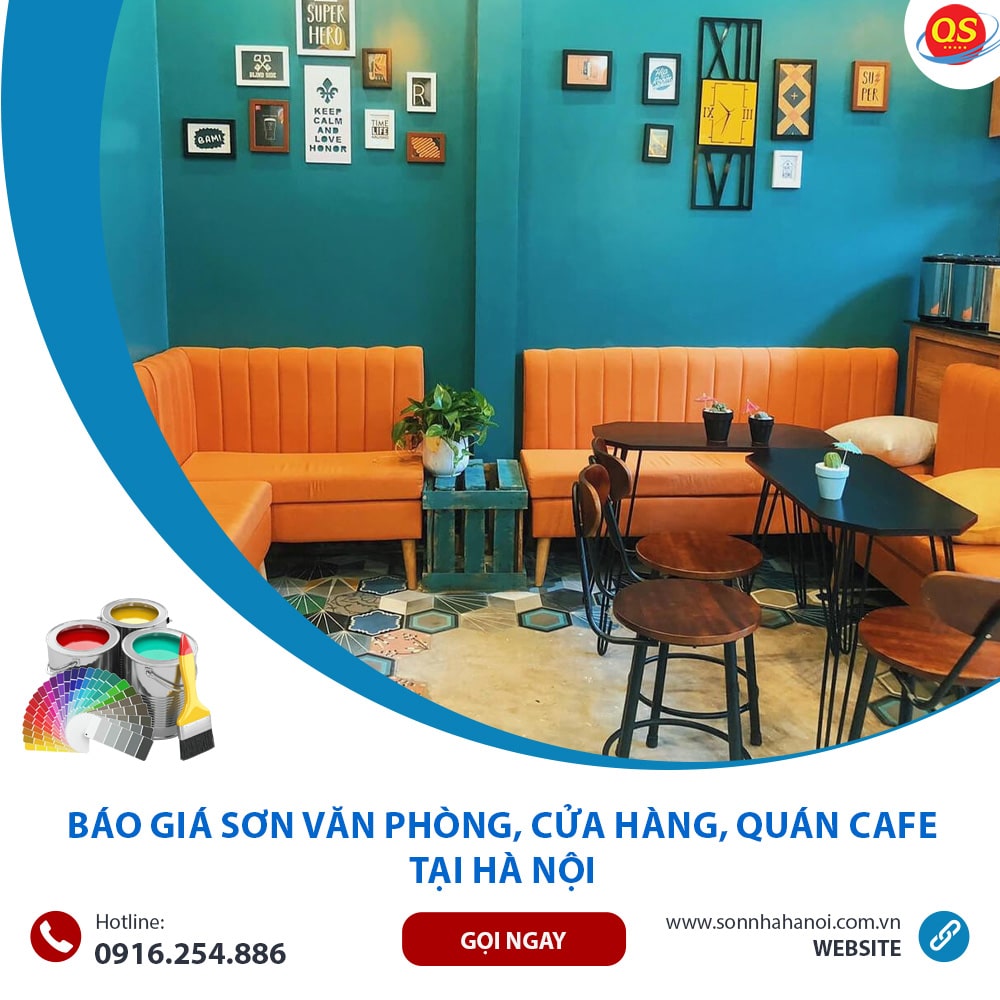 Báo Giá Sơn Văn Phòng, Cửa Hàng, Quán Cafe Từ 35K/m2 Tại Hà Nội