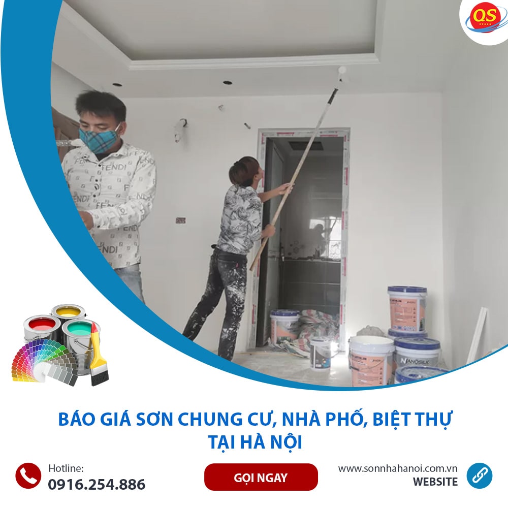 Báo Giá Sơn Chung Cư, Nhà Phố, Biệt Thự Từ 40K/m2 Tại Hà Nội