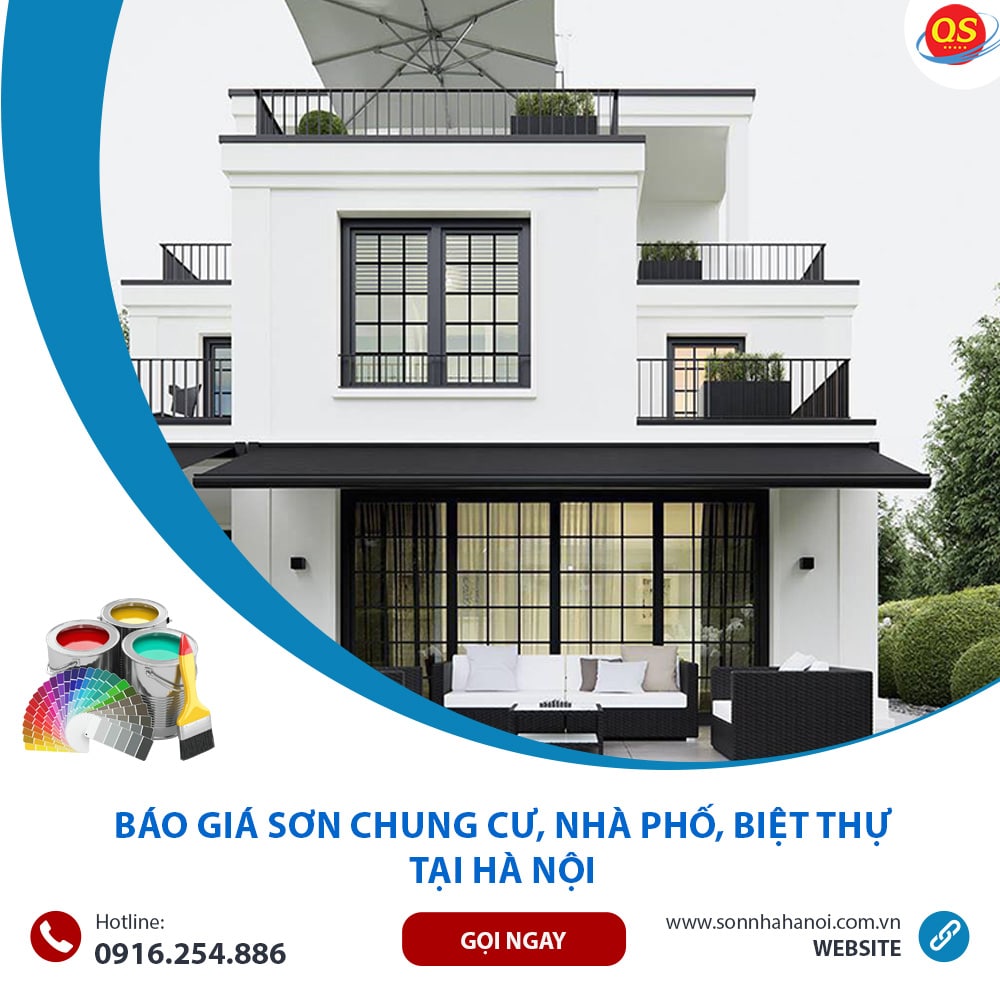 Báo Giá Sơn Chung Cư, Nhà Phố, Biệt Thự Từ 40K/m2 Tại Hà Nội