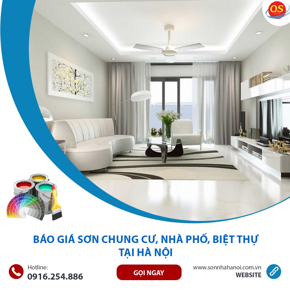 Báo Giá Sơn Chung Cư, Nhà Phố, Biệt Thự Từ 40K/m2 Tại Hà Nội