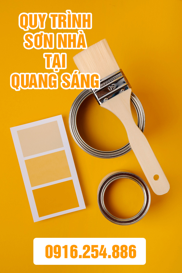 Quy trình sơn nhà tại Quang Sáng