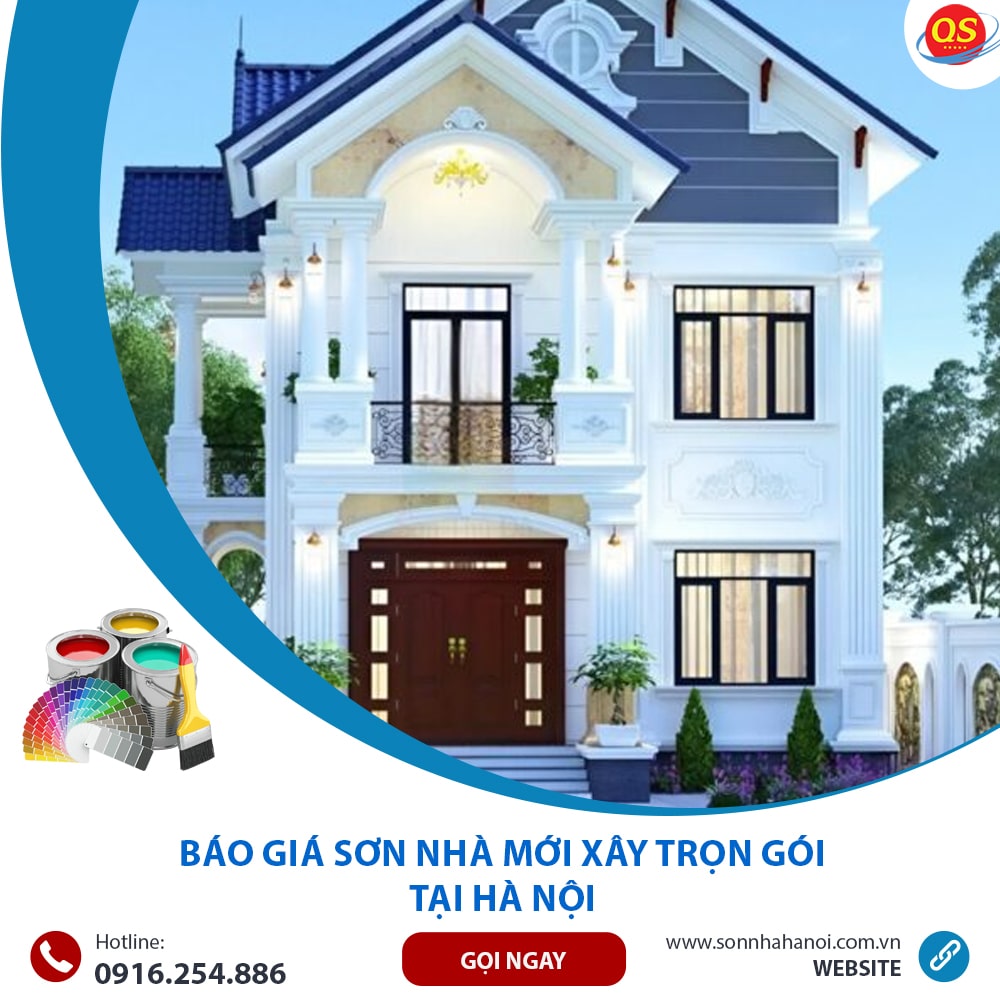 Báo Giá Dịch Vụ Sơn Nhà Mới Xây Trọn Gói Từ 35K/m2 Tại Hà Nội