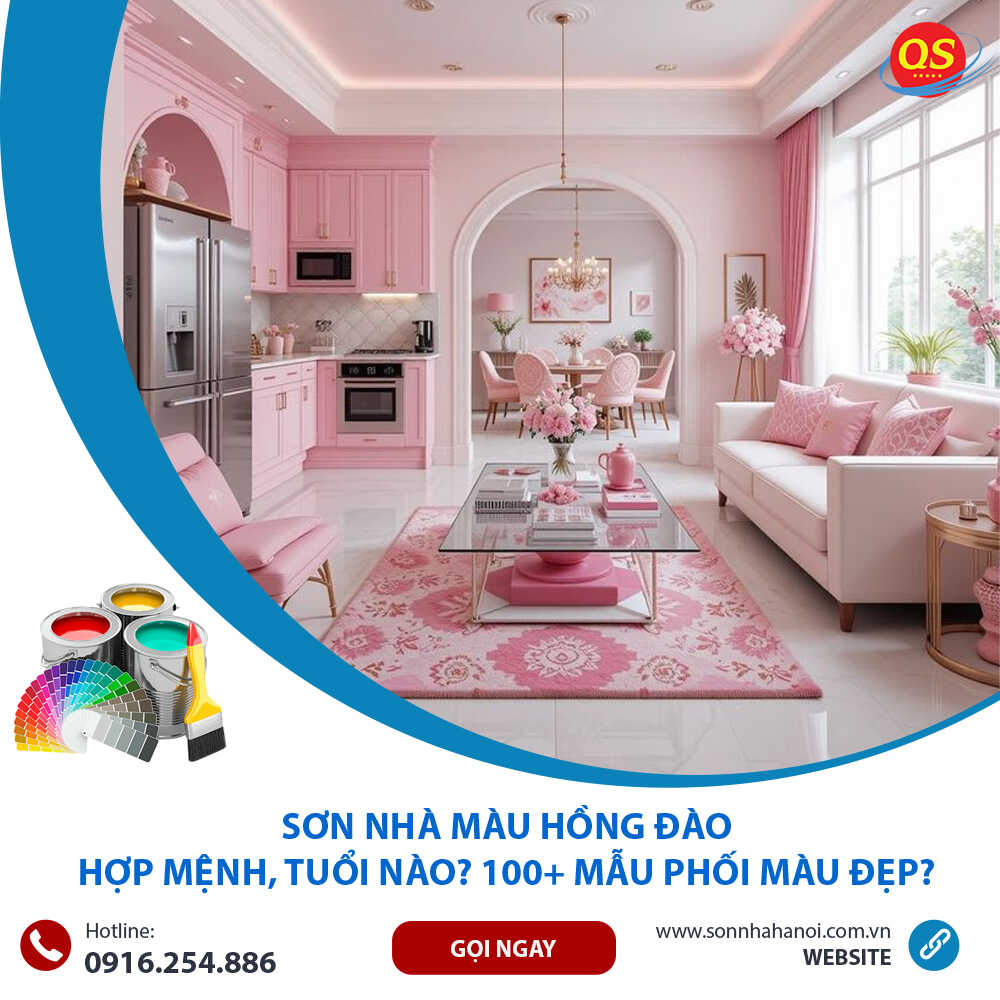 Sơn Nhà Màu Hồng Đào Hợp Mệnh, Tuổi Nào? 100+ Mẫu Phối Màu Đẹp? Sơn Nhà Màu Hồng Đào Hợp Mệnh, Tuổi Nào? 100+ Mẫu Phối Màu Đẹp?