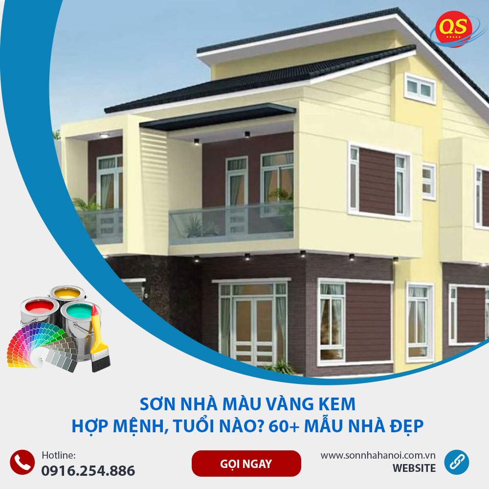 Sơn Nhà Màu Vàng Kem Hợp Mệnh, Tuổi Nào? 60+ Mẫu Nhà Đẹp