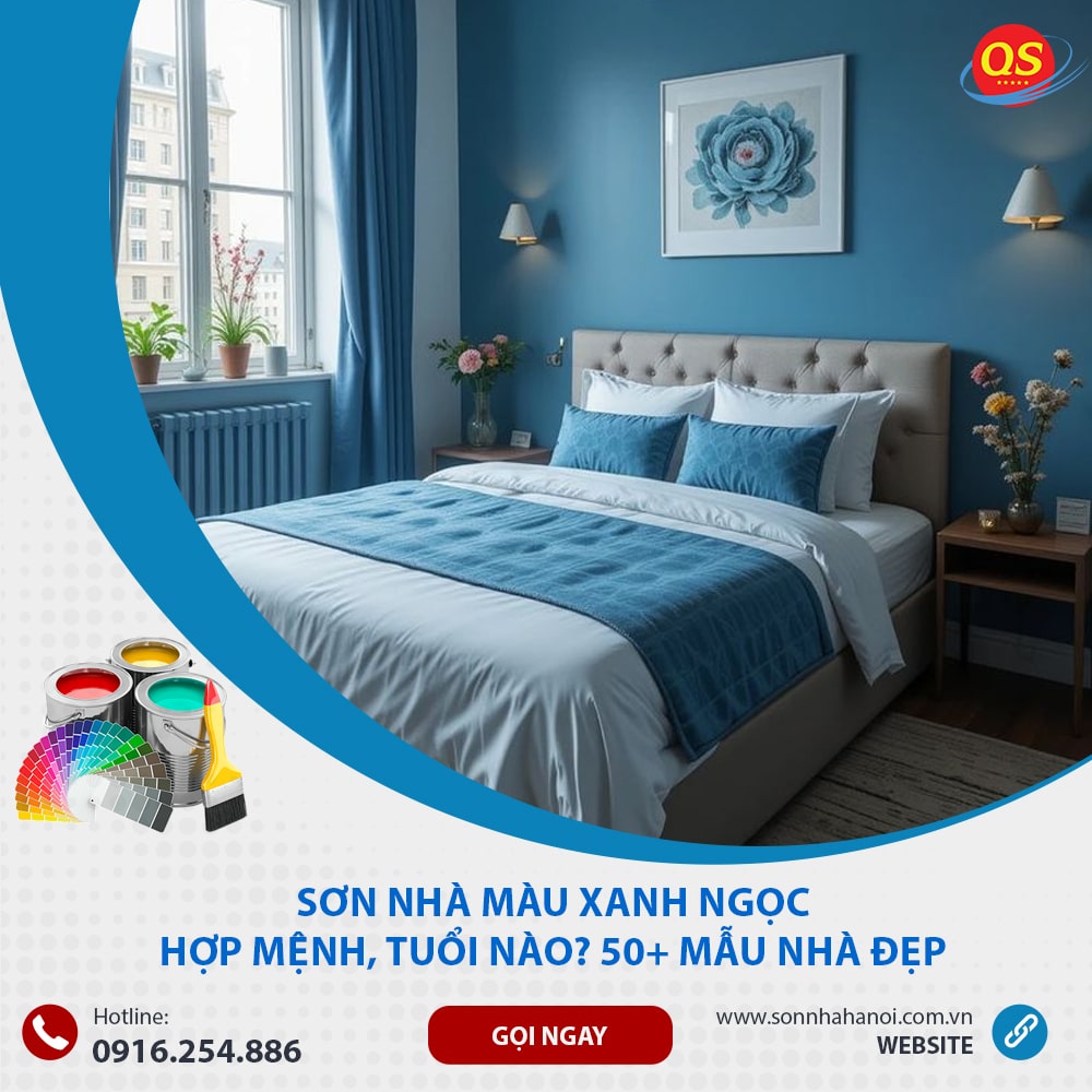 Sơn Nhà Màu Xanh Ngọc Hợp Mệnh, Tuổi Nào? 50+ Mẫu Nhà Đẹp