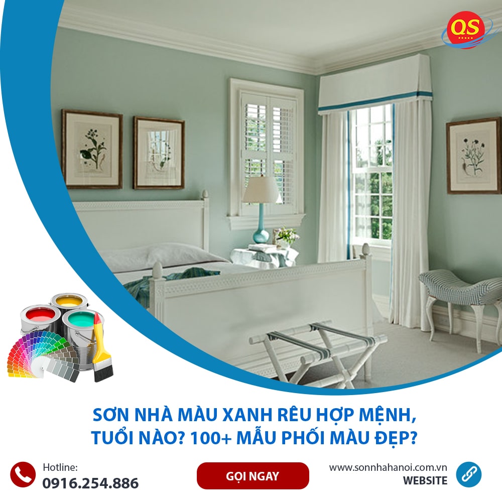 Sơn Nhà Màu Xanh rêu Hợp Mệnh, Tuổi Nào? 100+ Mẫu Phối Màu Đẹp?