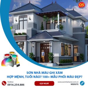 Sơn Nhà Màu Ghi Xám Hợp Mệnh, Tuổi Nào? 100+ Mẫu Phối Màu Đẹp?