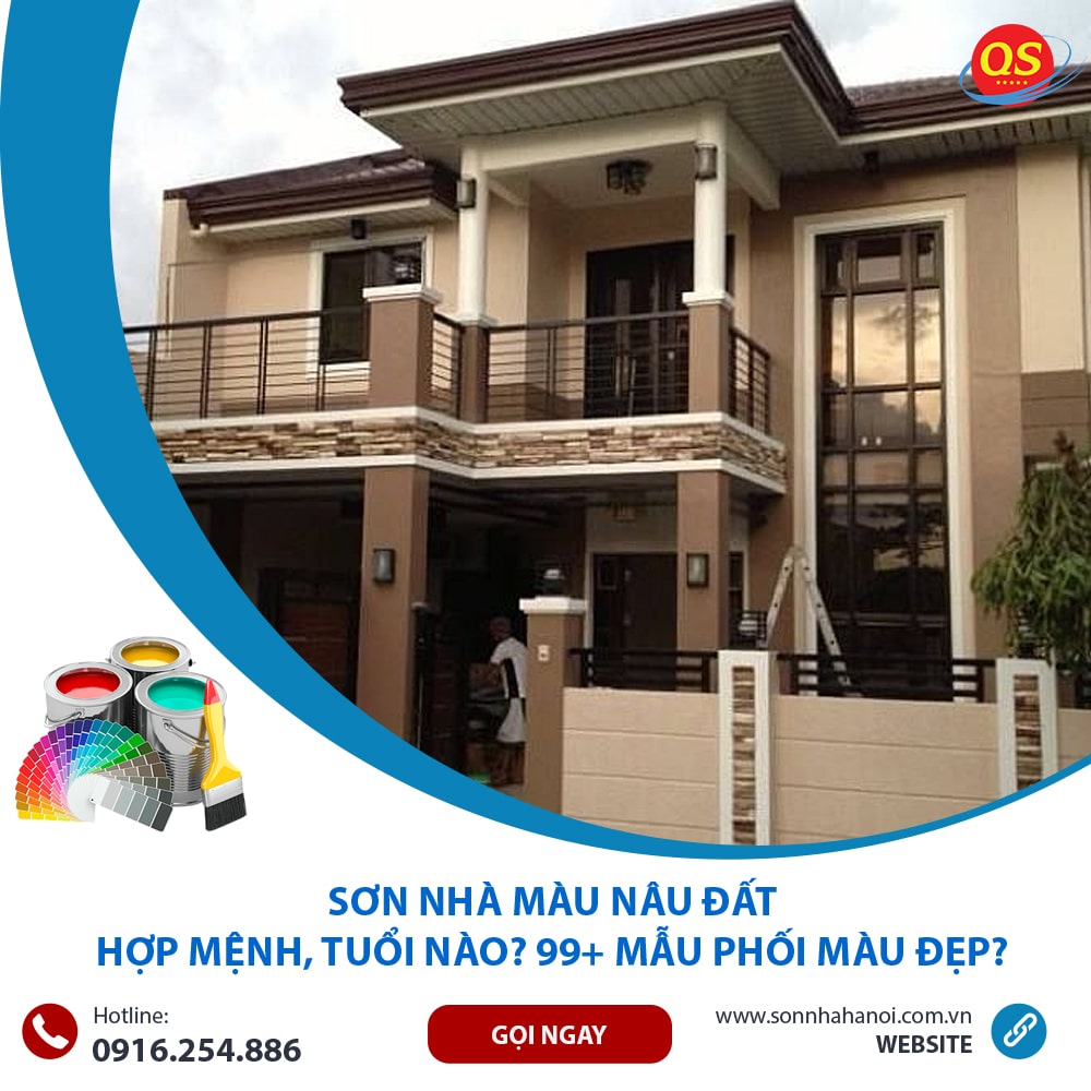Sơn Nhà Màu Nâu đất Hợp Mệnh, Tuổi Nào? 99+ Mẫu Phối Màu Đẹp? Sơn Nhà Màu Nâu đất Hợp Mệnh, Tuổi Nào? 99+ Mẫu Phối Màu Đẹp?