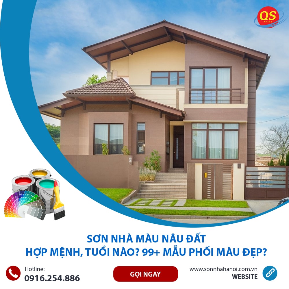 Sơn Nhà Màu Nâu đất Hợp Mệnh, Tuổi Nào? 99+ Mẫu Phối Màu Đẹp? Sơn Nhà Màu Nâu đất Hợp Mệnh, Tuổi Nào? 99+ Mẫu Phối Màu Đẹp?