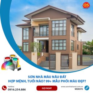 Sơn Nhà Màu Nâu đất Hợp Mệnh, Tuổi Nào? 99+ Mẫu Phối Màu Đẹp?
