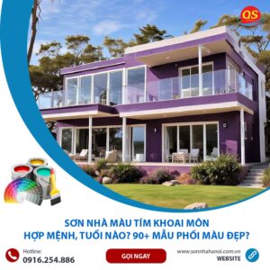 Sơn Nhà Màu Tím Khoai Môn Hợp Mệnh, Tuổi Nào? 90+ Mẫu Phối Màu Đẹp?