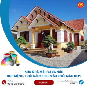 Sơn Nhà Màu Vàng Nâu Hợp Mệnh, Tuổi Nào? 100+ Mẫu Phối Màu Đẹp?