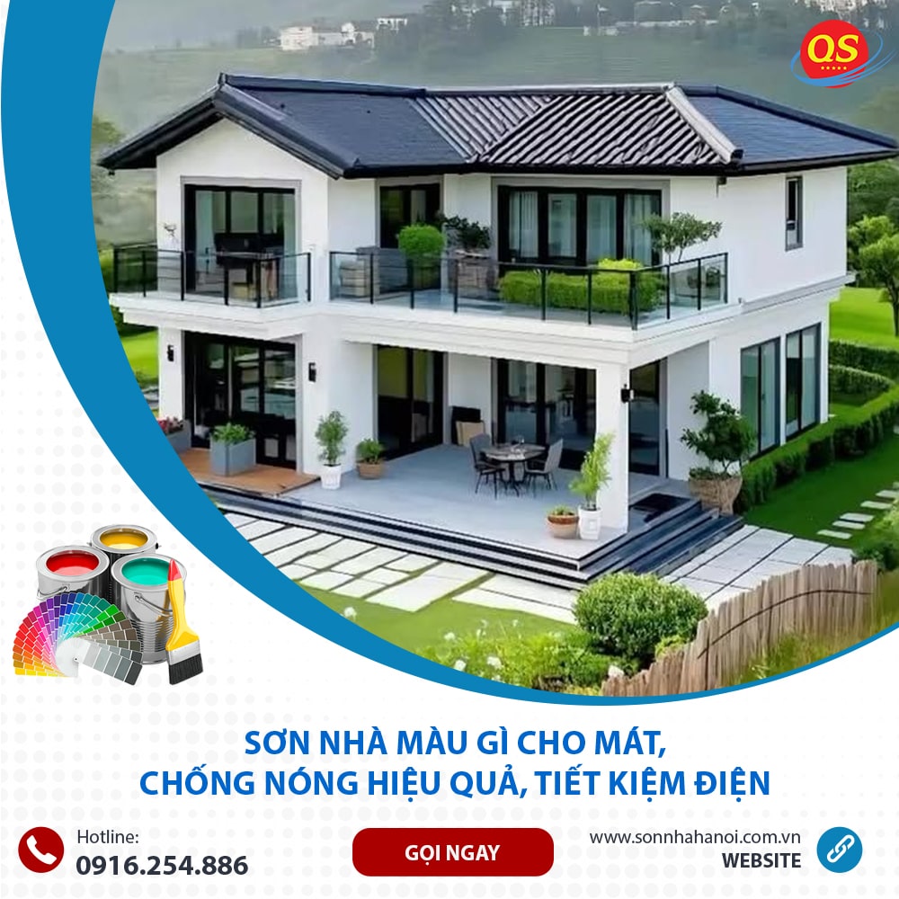 Sơn Nhà Màu Gì Cho Mát, Chống Nóng Hiệu Quả, Tiết Kiệm Điện