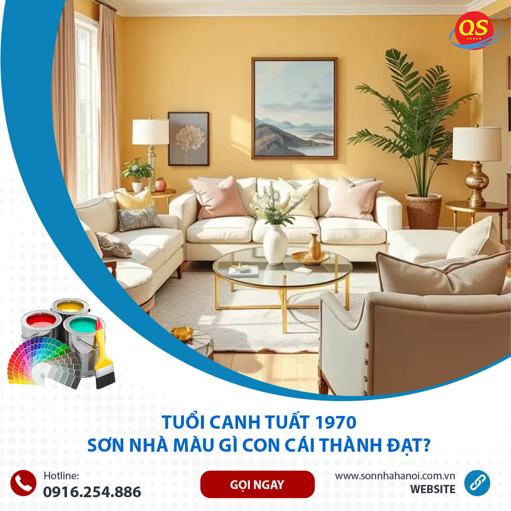 Màu sơn phòng khách chuẩn phong thủy cho người tuổi Canh Tuất 1970 Màu sơn phòng khách chuẩn phong thủy cho người tuổi Canh Tuất 1970