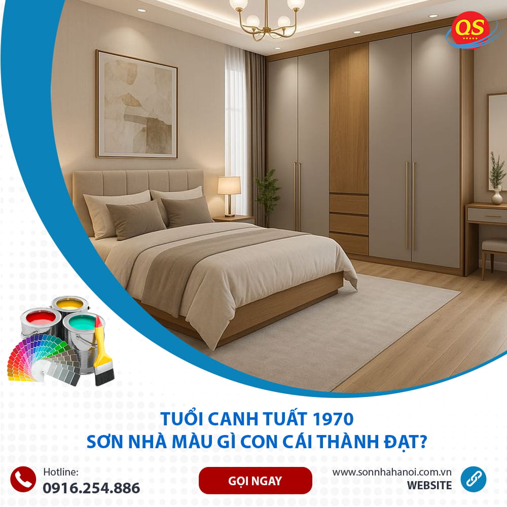 Màu sơn phòng ngủ chuẩn phong thủy cho người tuổi Canh Tuất 1970 Màu sơn phòng ngủ chuẩn phong thủy cho người tuổi Canh Tuất 1970