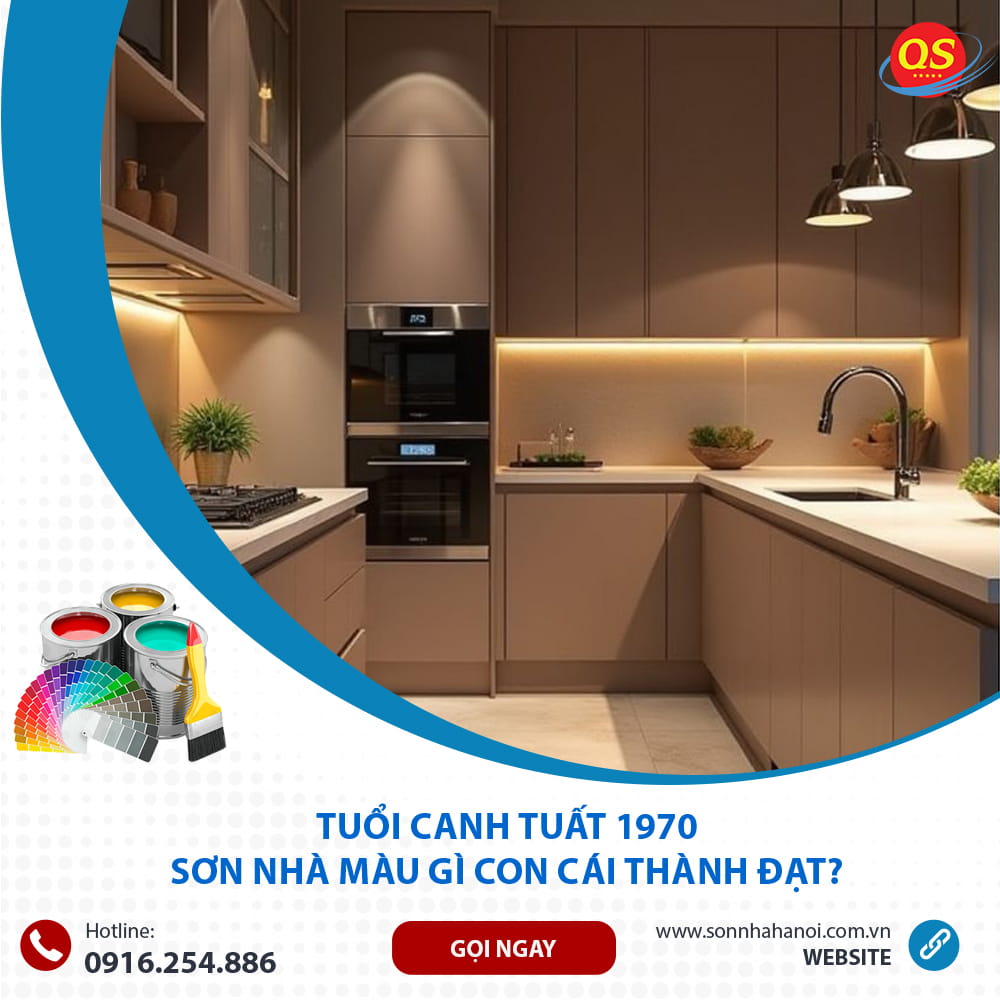 Màu sơn nhà bếp chuẩn phong thủy cho người tuổi Canh Tuất 1970 Màu sơn nhà bếp chuẩn phong thủy cho người tuổi Canh Tuất 1970