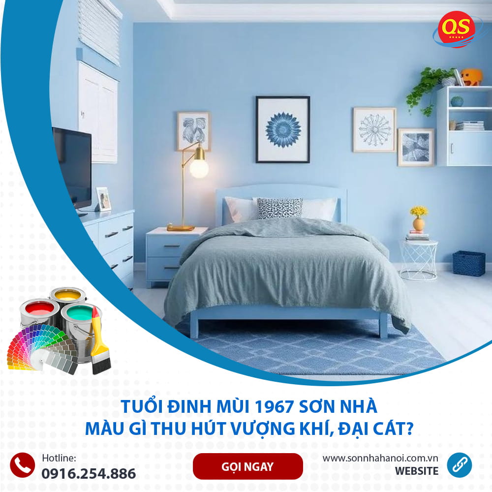 Màu sơn phòng ngủ chuẩn phong thủy cho người tuổi Đinh Mùi 1967