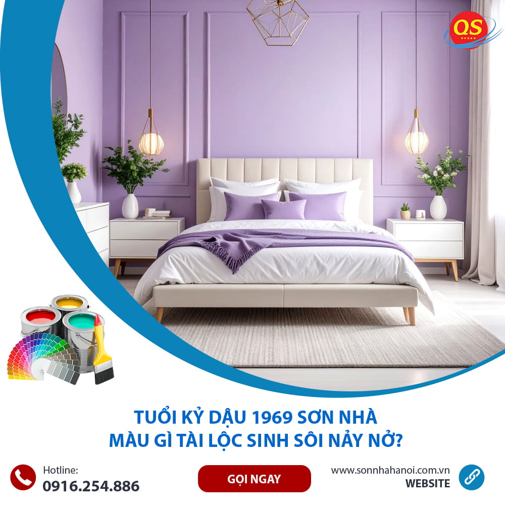 Màu sơn phòng ngủ chuẩn phong thủy cho người tuổi Kỷ Dậu 1969