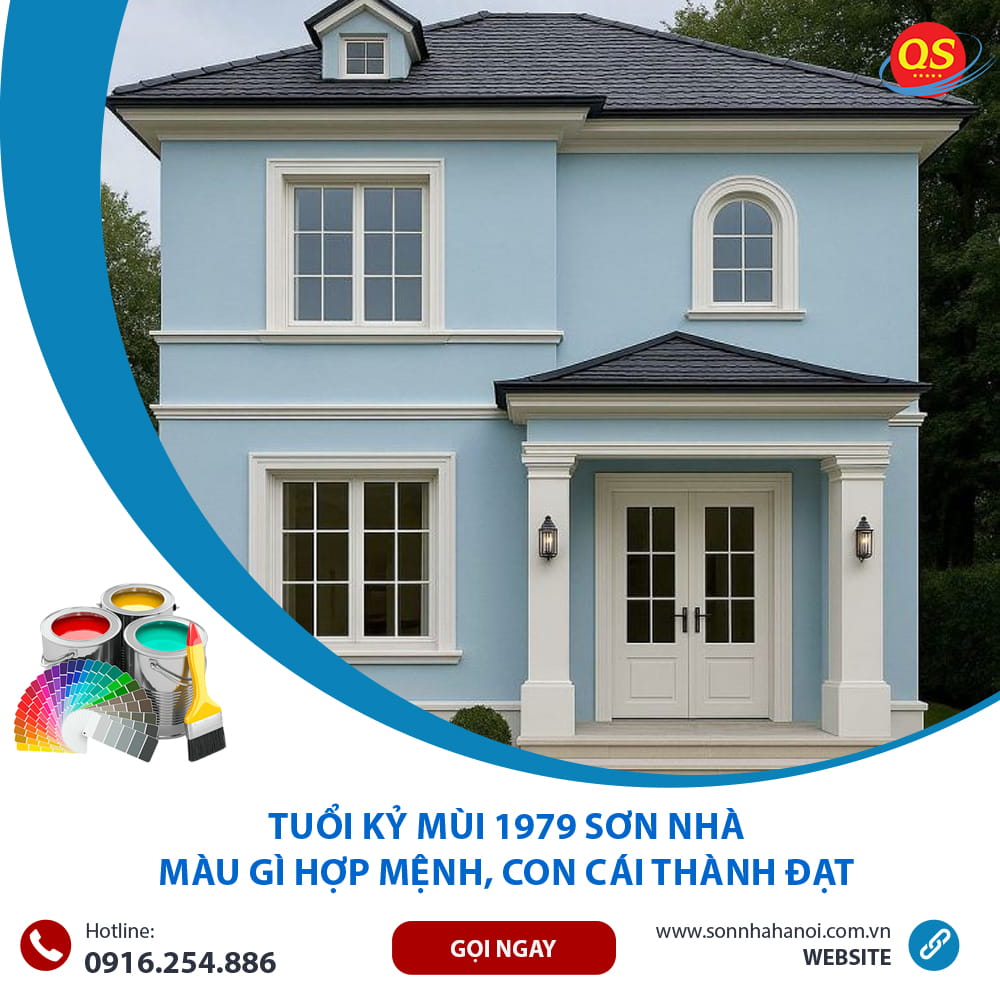 Màu sơn mặt tiền nhà chuẩn phong thủy cho người tuổi Kỷ Mùi 1979