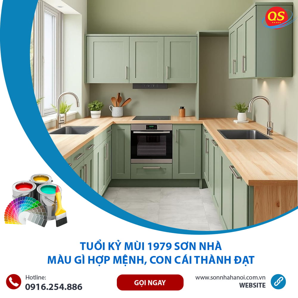 Màu sơn nhà bếp chuẩn phong thủy cho người tuổi Kỷ Mùi 1979