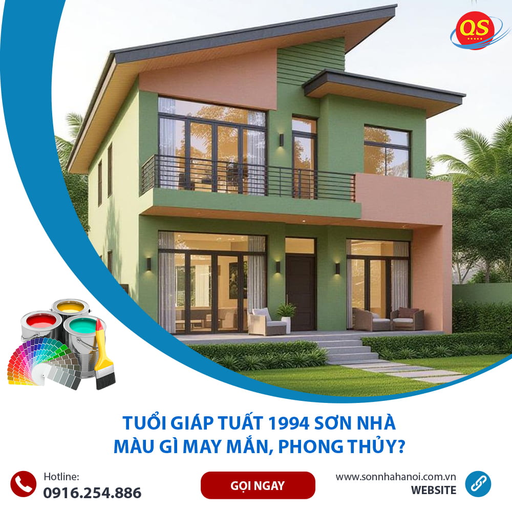 Tuổi Giáp Tuất 1994 sơn nhà màu gì may mắn, tài lộc - Màu xanh lá cây