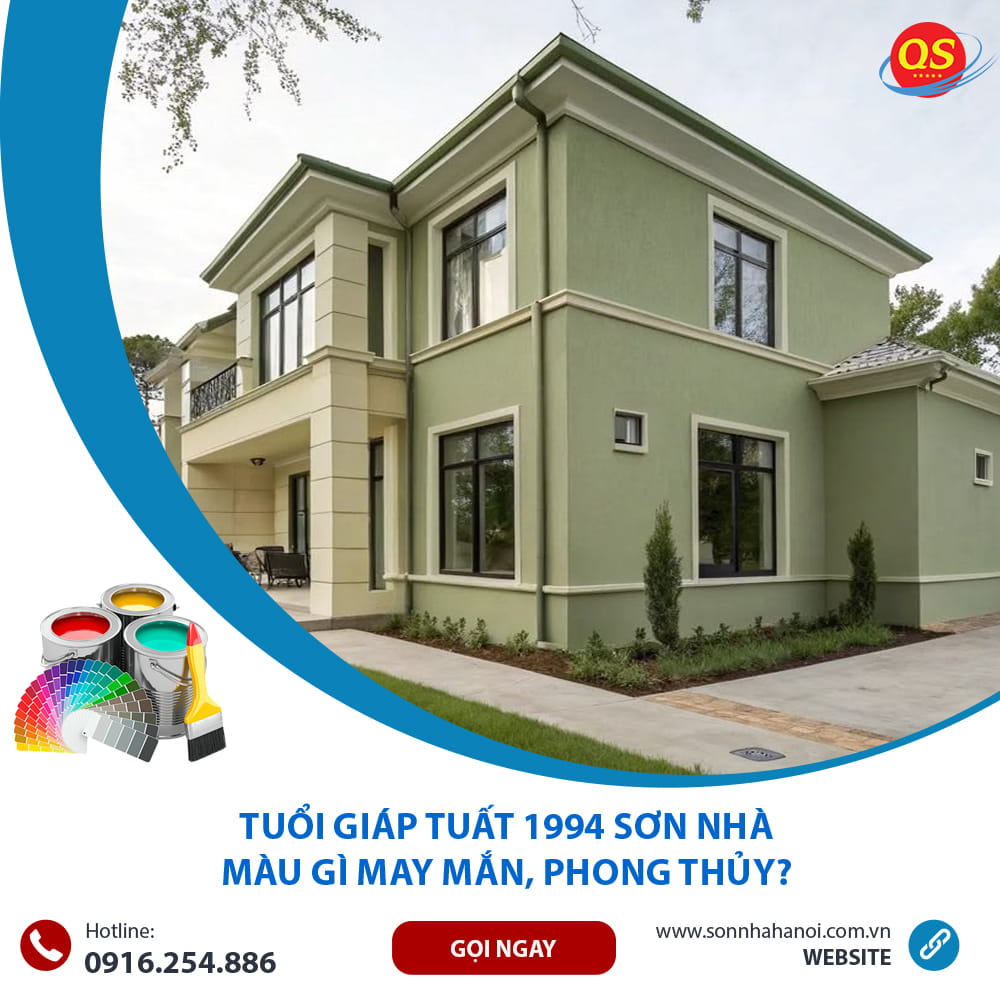 Tuổi Giáp Tuất 1994 Sơn Nhà Màu Gì May Mắn, Phong Thủy?