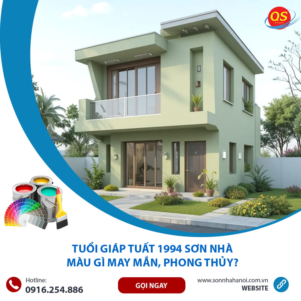Tuổi Giáp Tuất 1994 Sơn Nhà Màu Gì May Mắn, Phong Thủy?