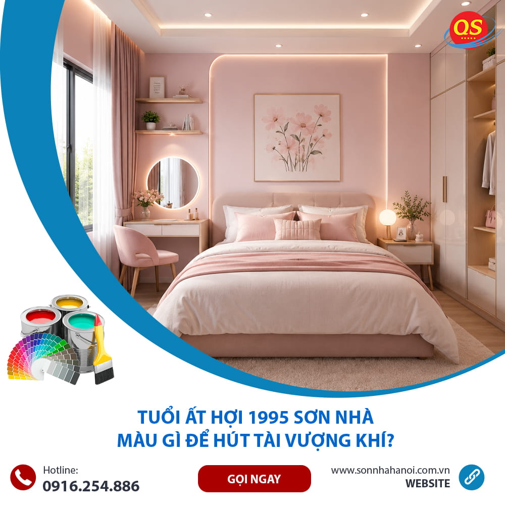 Phòng ngủ màu hồng pastel nhẹ nhàng, phù hợp gia chủ tuổi 1995. Phòng ngủ màu hồng pastel nhẹ nhàng, phù hợp gia chủ tuổi 1995.
