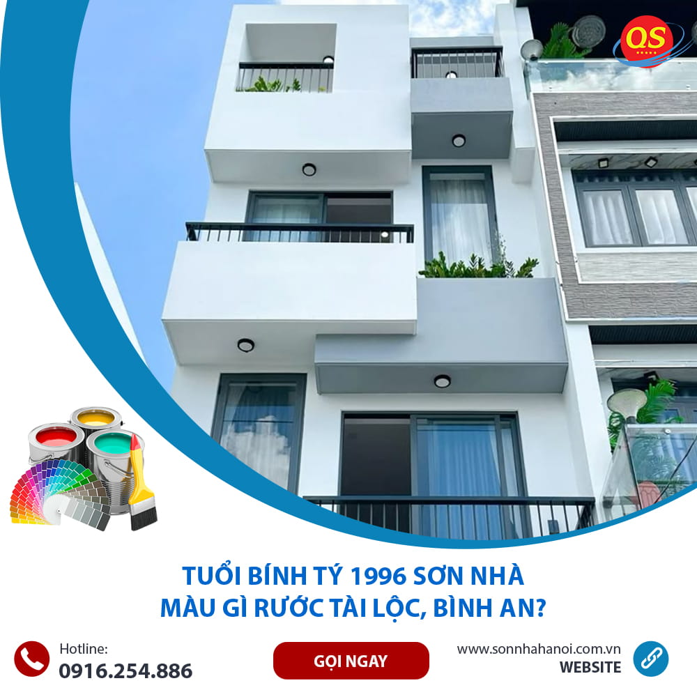 Nhà ống phối trắng và xanh ghi hiện đại cho tuổi 1996 Nhà ống phối trắng và xanh ghi hiện đại cho tuổi 1996