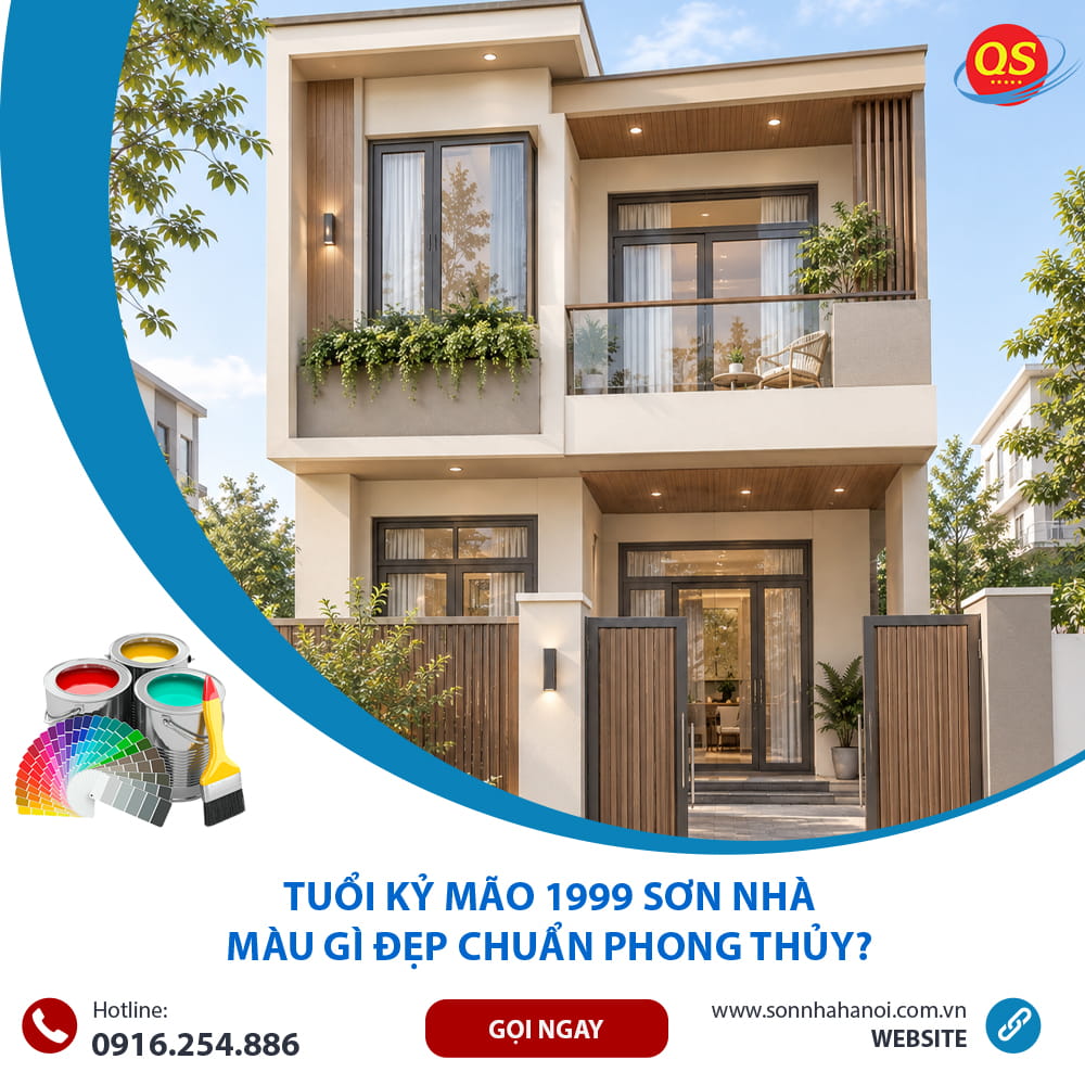 Màu sơn mặt tiền nhà phong thủy cho tuổi Kỷ Mão 1999 - Be sáng – ghi nhạt – nâu gỗ. Màu sơn mặt tiền nhà phong thủy cho tuổi Kỷ Mão 1999 - Be sáng – ghi nhạt – nâu gỗ.