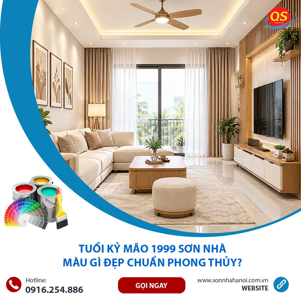Màu sơn phòng khách phong thủy cho tuổi Kỷ Mão 1999 Màu sơn phòng khách phong thủy cho tuổi Kỷ Mão 1999