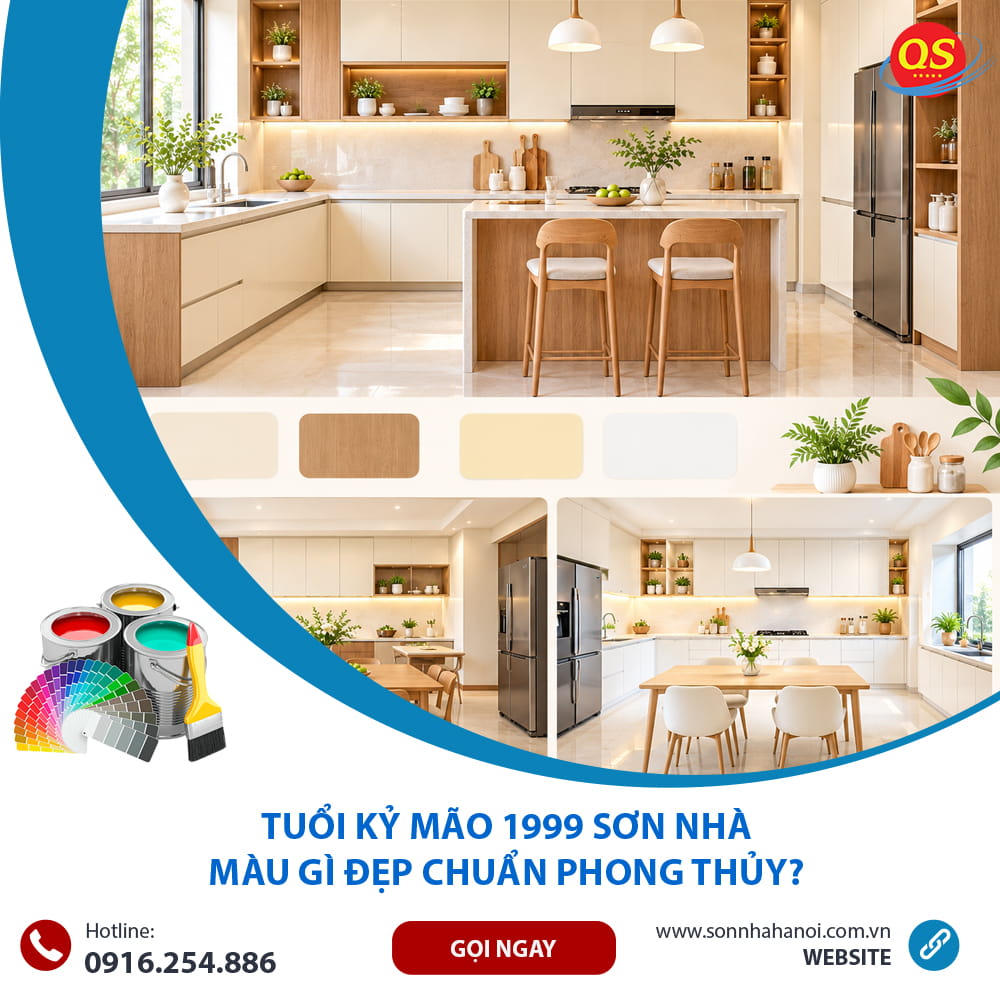 Màu sơn phòng bếp phong thủy cho tuổi Kỷ Mão 1999 Màu sơn phòng bếp phong thủy cho tuổi Kỷ Mão 1999