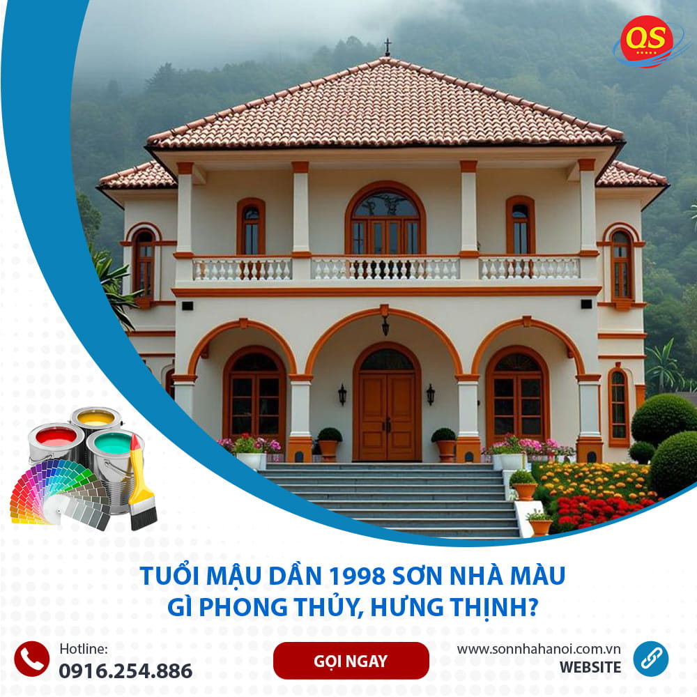 Tuổi Mậu Dần 1998 Sơn Nhà Màu Gì Phong Thủy, Hưng Thịnh? Tuổi Mậu Dần 1998 Sơn Nhà Màu Gì Phong Thủy, Hưng Thịnh?